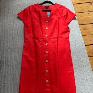 Ann Taylor v-neck linen dress